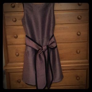 Leona Leonard lined purple dress with open back 6